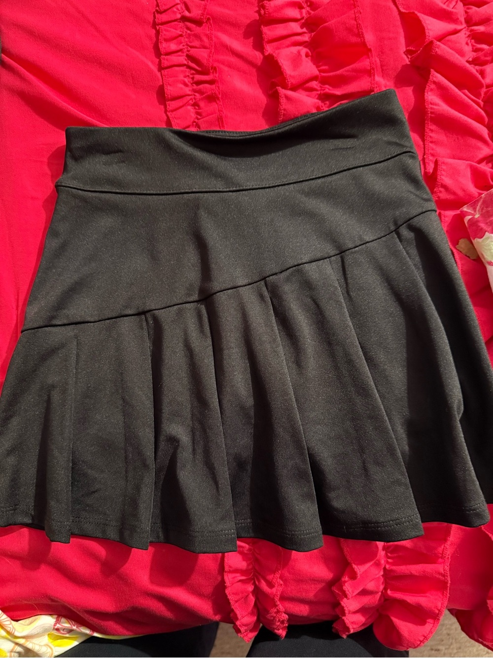 MTA Sport Black Flared Pleated Skort